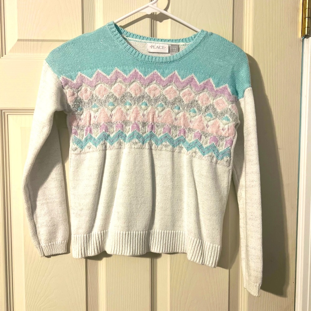 Children’s Place sparkly girl sweater size 7/8